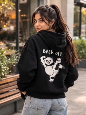 Front Panda Kick Stealth Hoodie