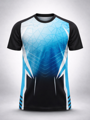 Ice Blue Performance Sports Jersey – Round Neck