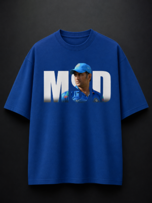 MSD oversized t shirt in royal blue with back graphic